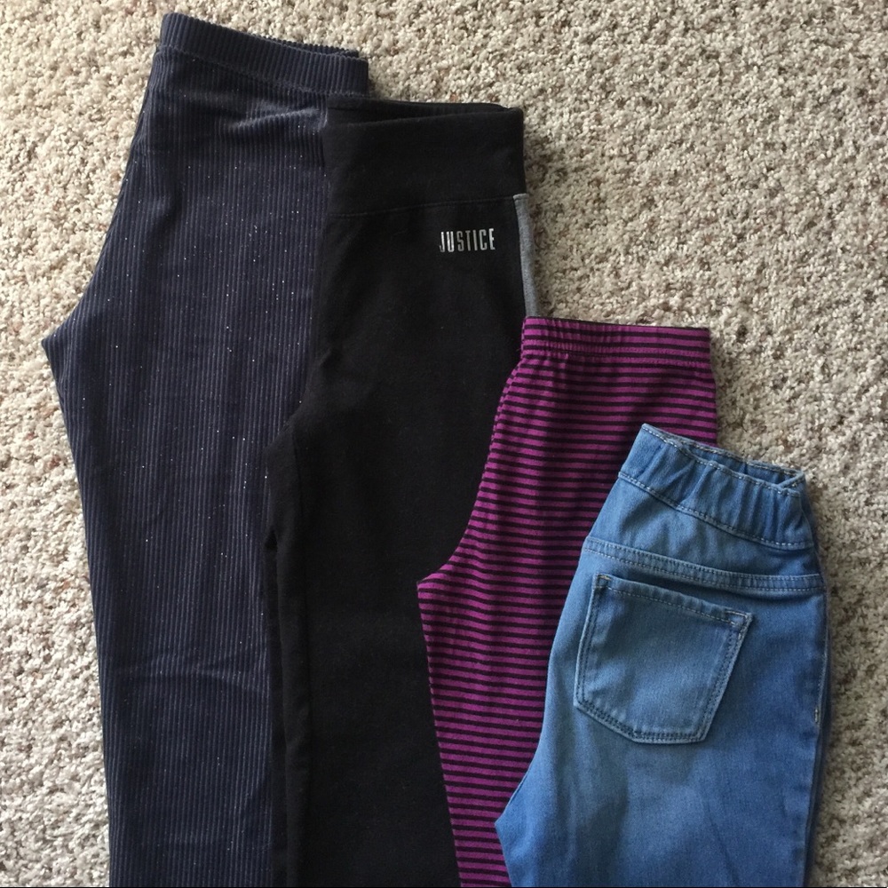 ALL 4 girl’s size large 10/12 leggings